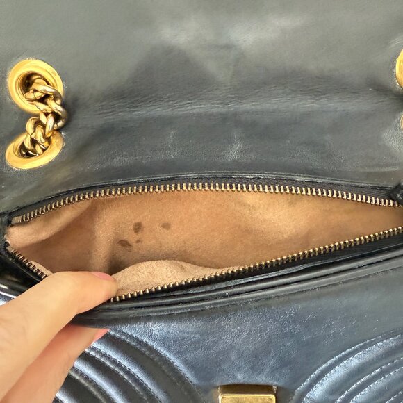 Gucci Marmont Leather Shoulder Bag - Picture 6 of 6